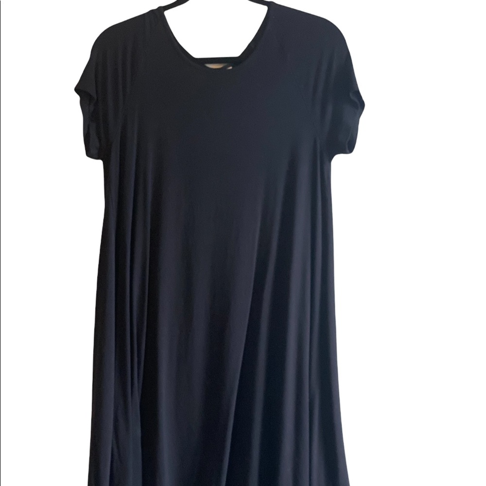 Old navy size medium black short sleeve flowy cotton dress